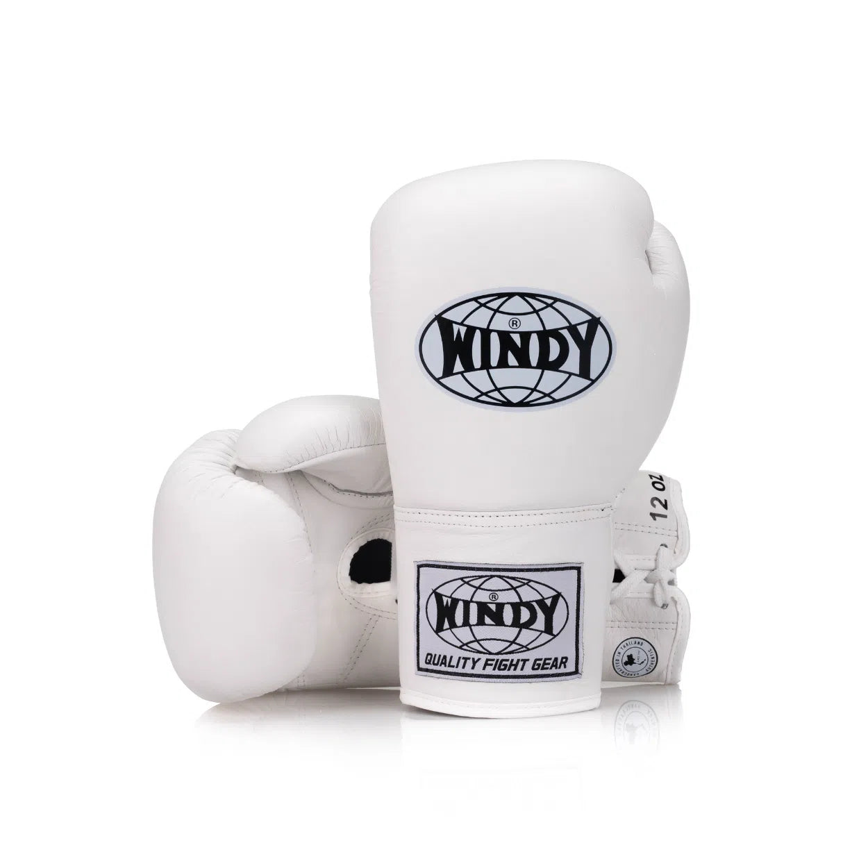 Classic Lace-Up Leather Boxing Glove - White