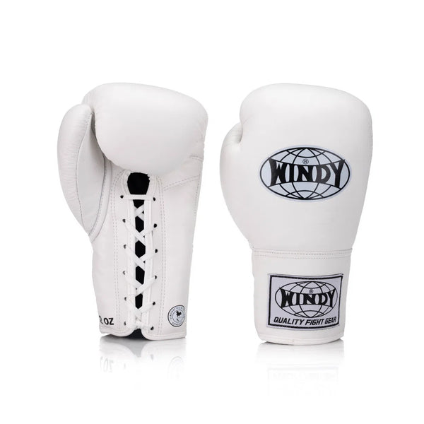 BGL Lace-Up Boxing Gloves - White | Windy Fight Gear ® BGL Lace-Up Boxing Gloves - White | Windy Fight Gear ®