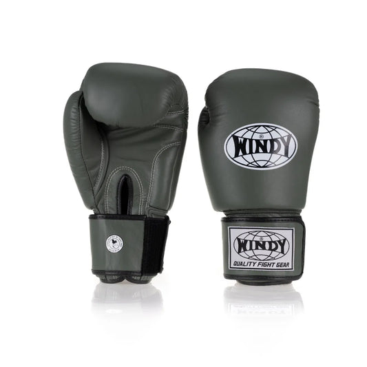Classic Leather Boxing Glove - Army Green