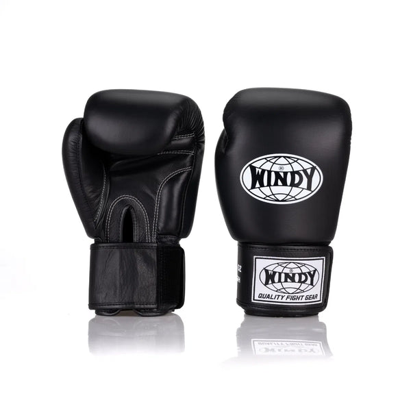 BGVH Classic leather boxing glove - Black | Windy Fight Gear ® BGVH Classic leather boxing glove - Black | Windy Fight Gear ®
