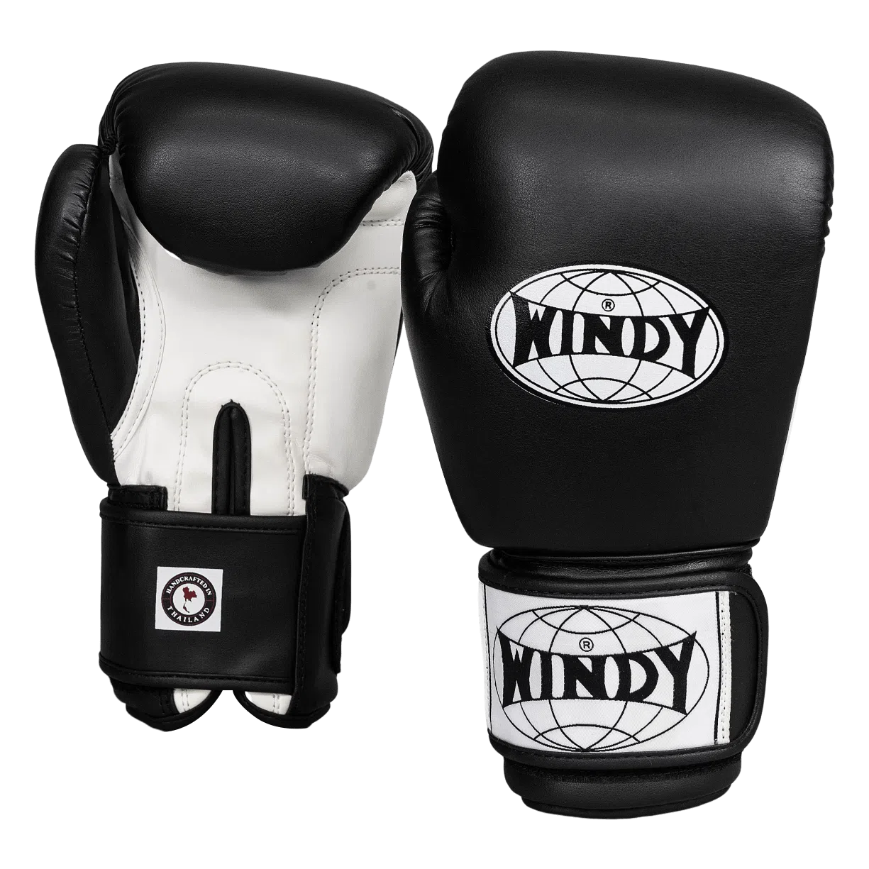 Classic Synthetic Leather Boxing Gloves - Black