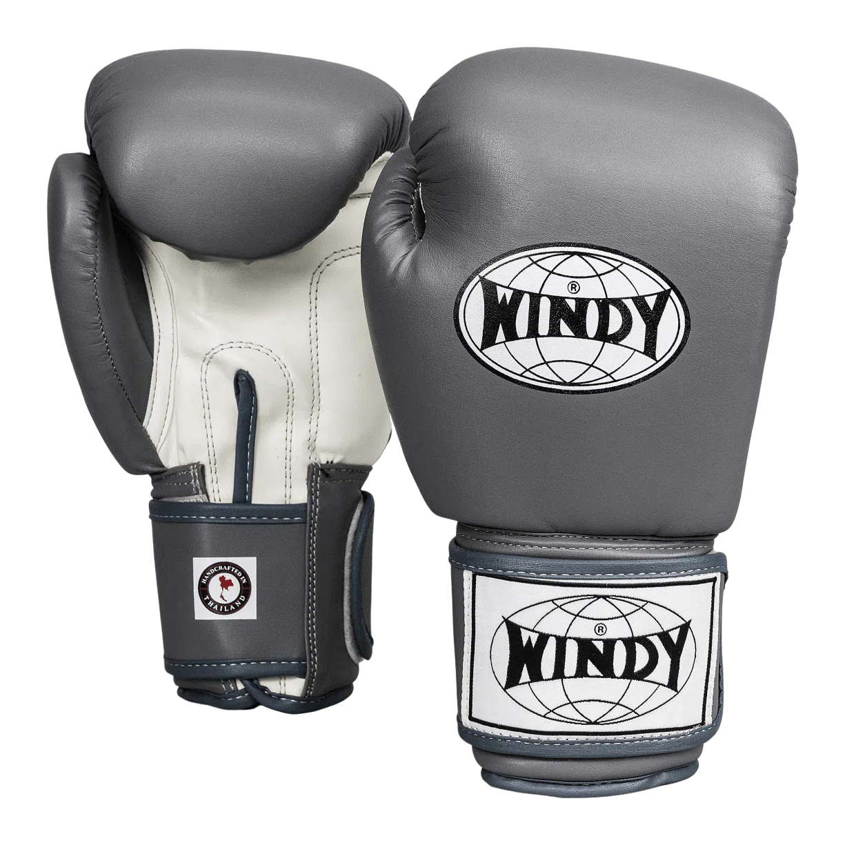 Classic Synthetic Leather Boxing Gloves - Grey
