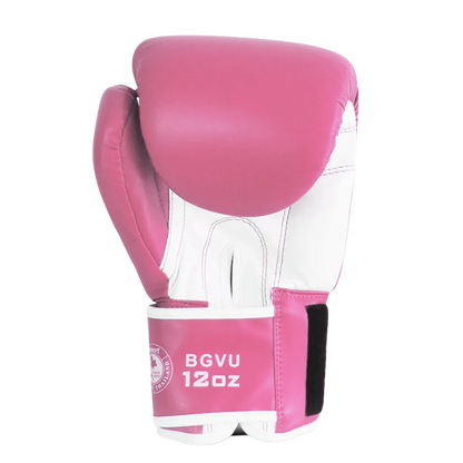 Classic Synthetic Leather Boxing Gloves - Pink