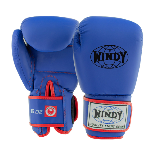 Classic Synthetic Leather Boxing Gloves - Sapphire Blue