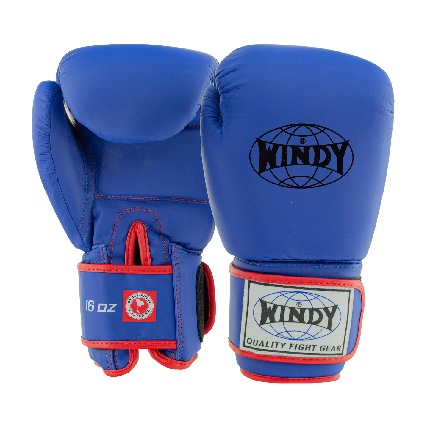 Synthetic Leather Boxing Gloves Sapphire Blue Windy Fight Gear
