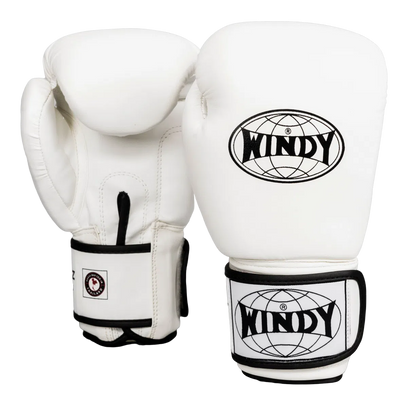 Classic Synthetic Leather Boxing Gloves - White