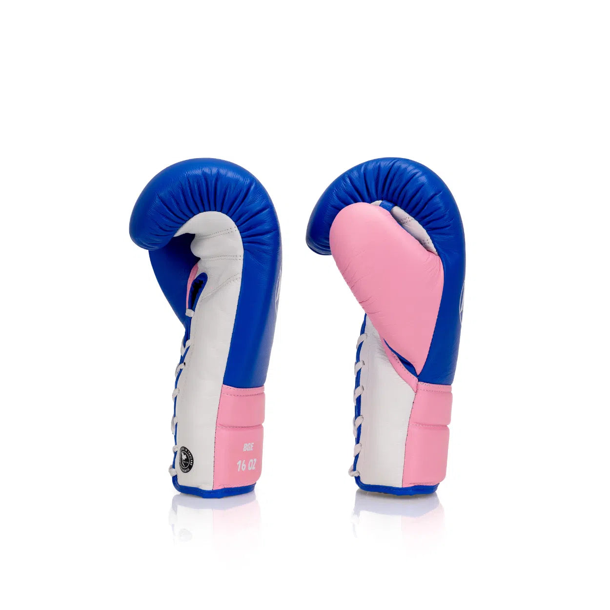 Elite Series Lace-up Boxing Glove - Blue/Pink/White