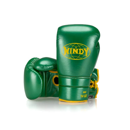 Elite Series Lace-up Boxing Glove - Green/Yellow