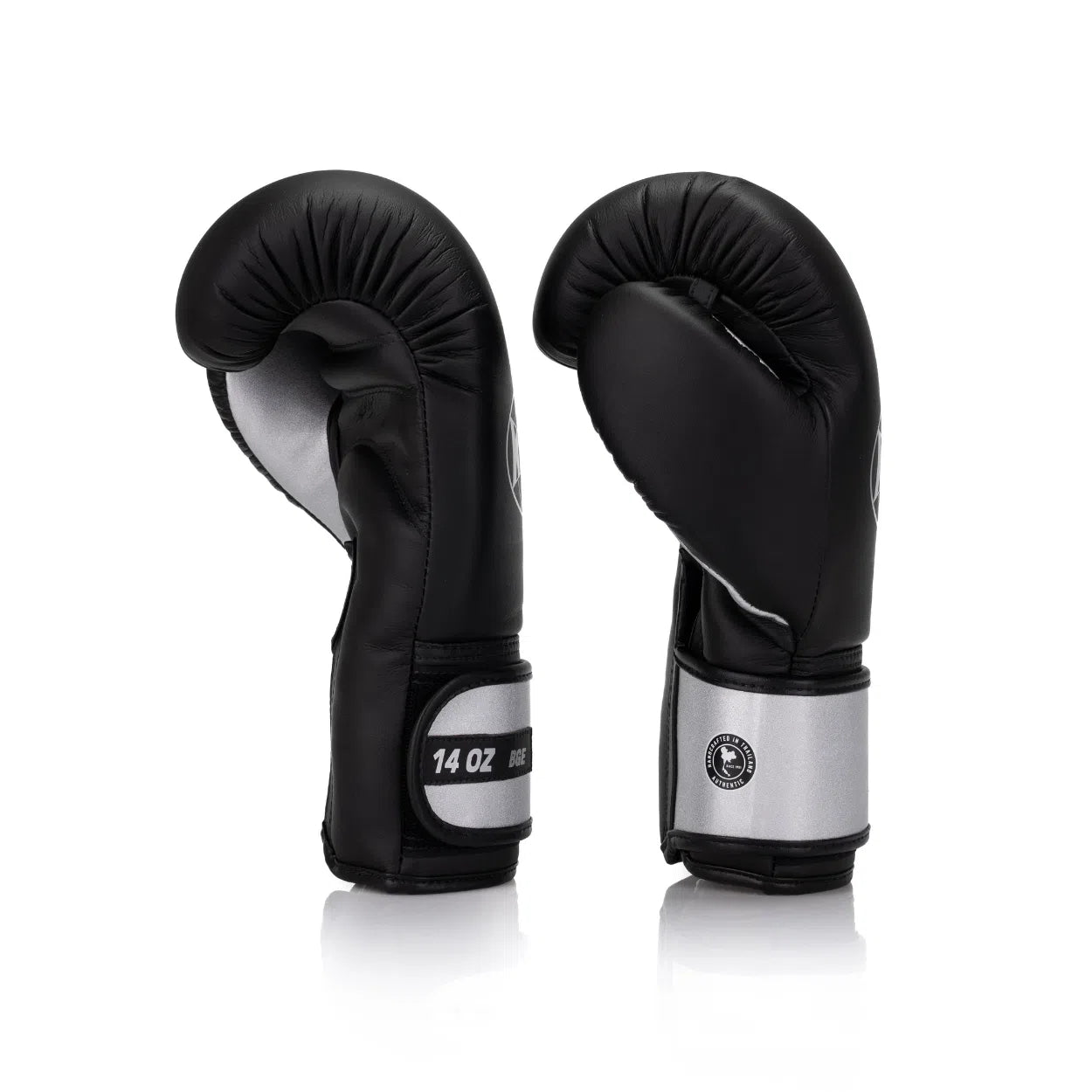 Elite Series Velcro Boxing Glove - Black/Silver