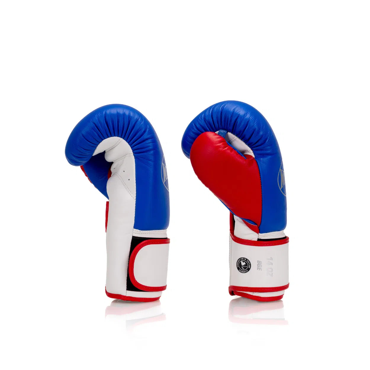Elite Series Velcro Boxing Glove - Blue/Red/White