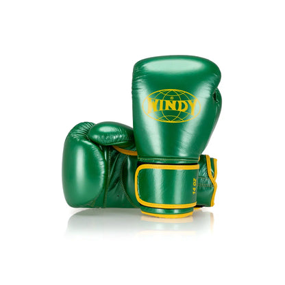 Elite Series Velcro Boxing Glove - Green/Yellow
