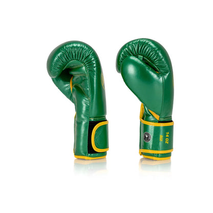 Elite Series Velcro Boxing Glove - Green/Yellow