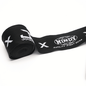 Windy x Joya Hand Wraps - Black/White - Windy Fight Gear B.V.
