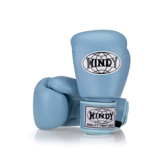 Classic Leather Boxing Glove - Baby Blue - Windy Fight Gear B.V.
