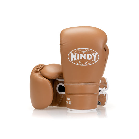 Elite Series Lace-up Boxing Glove - Terra Cotta Brown - Windy Fight Gear B.V.