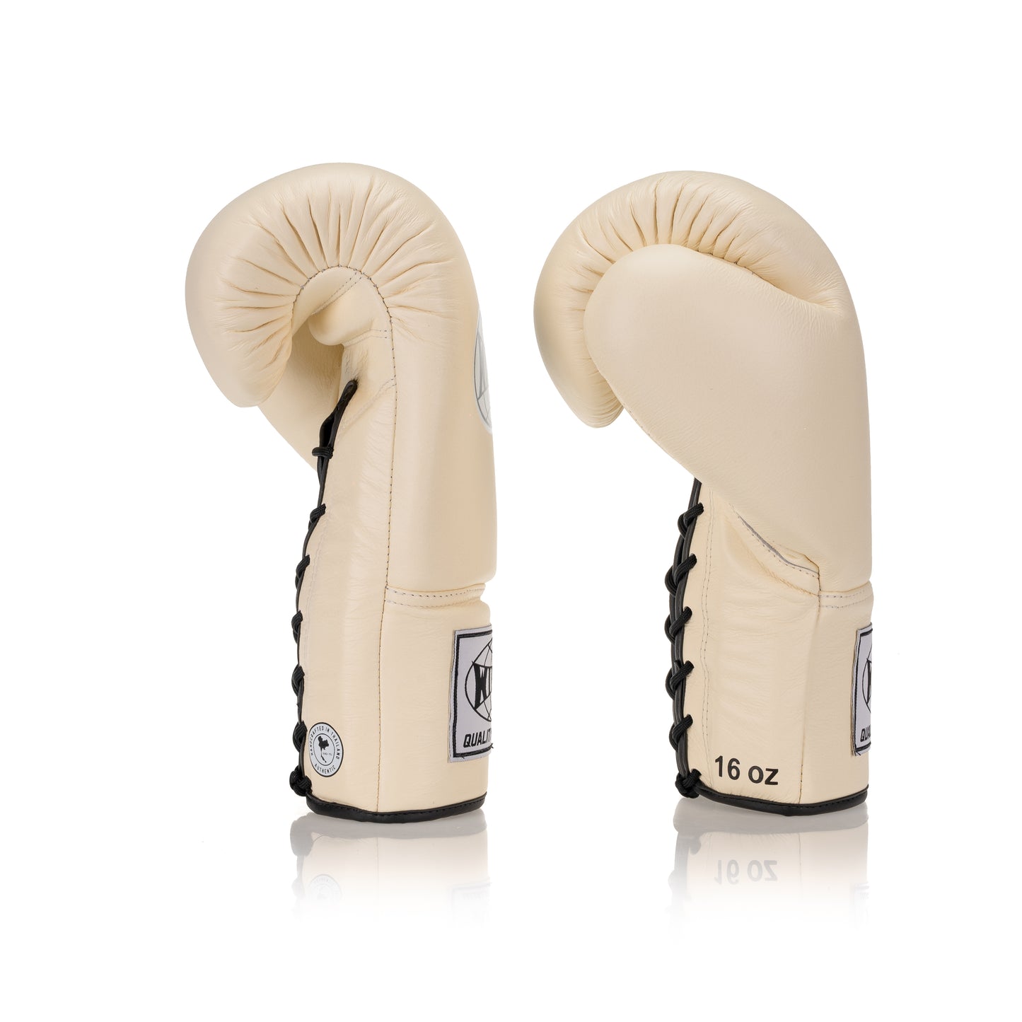 Classic Lace-Up Leather Boxing Glove - Beige - Windy Fight Gear B.V.