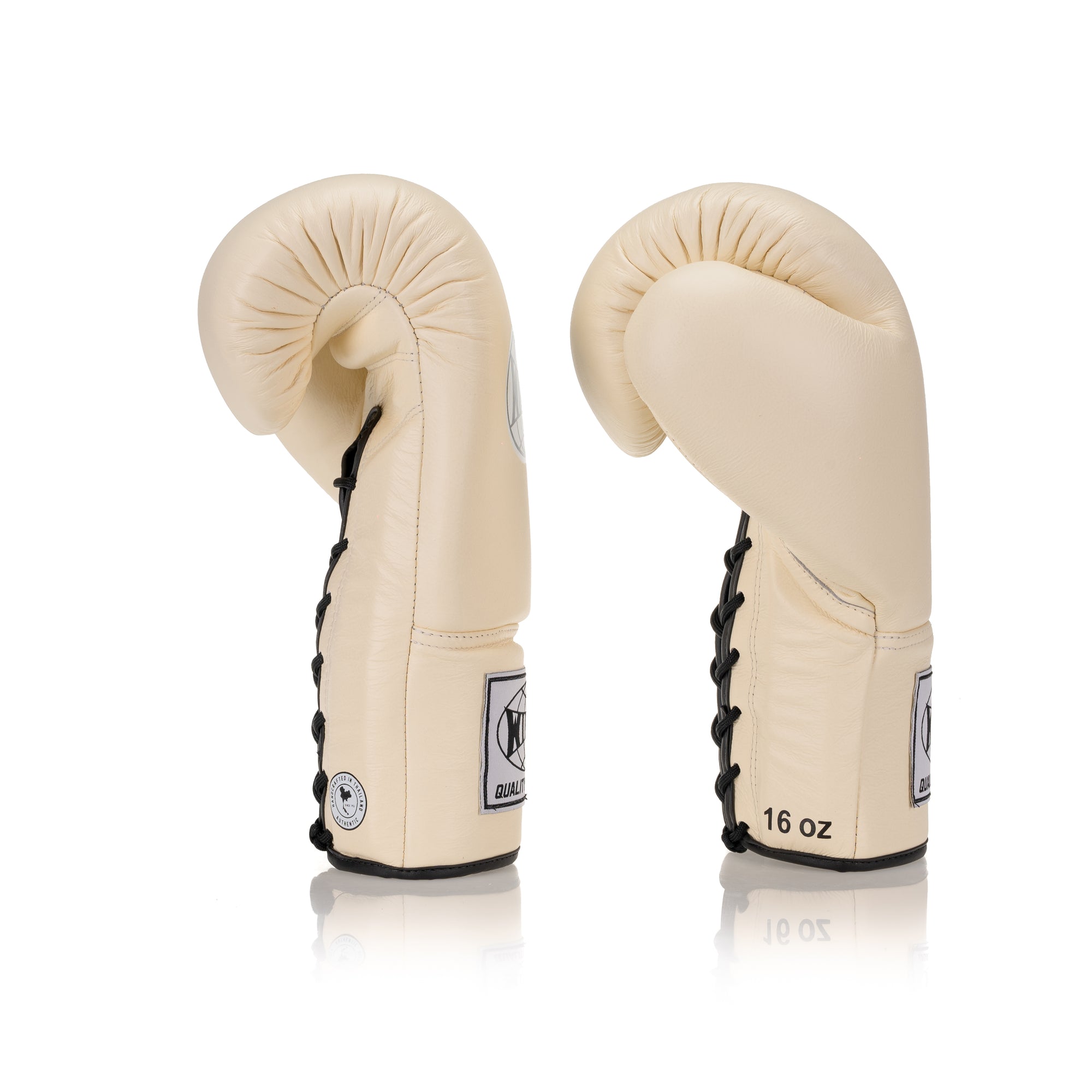 Classic Lace-Up Leather Boxing Glove - Beige - Windy Fight Gear B.V.