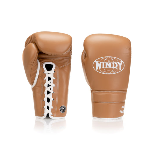 Elite Series Lace-up Boxing Glove - Terra Cotta Brown - Windy Fight Gear B.V.