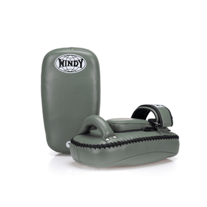 Curved Thai Pads Leather - Army Green