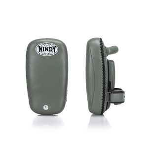 Curved Thai Pads Leather - Army Green
