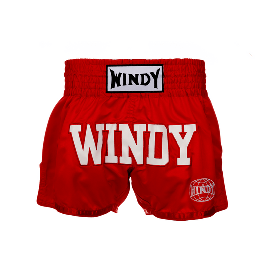 Muay Thai Shorts - Retro - Red