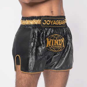 Windy x Joya - Muay Thai Shorts - Black/Gold - Windy Fight Gear B.V.