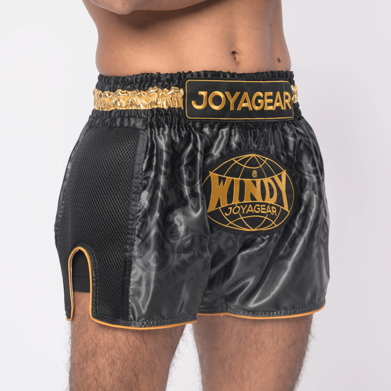 Windy x Joya - Muay Thai Shorts - Black/Gold - Windy Fight Gear B.V.