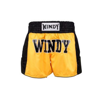 Muay Thai Shorts - Retro 2.0 - Yellow/ Black
