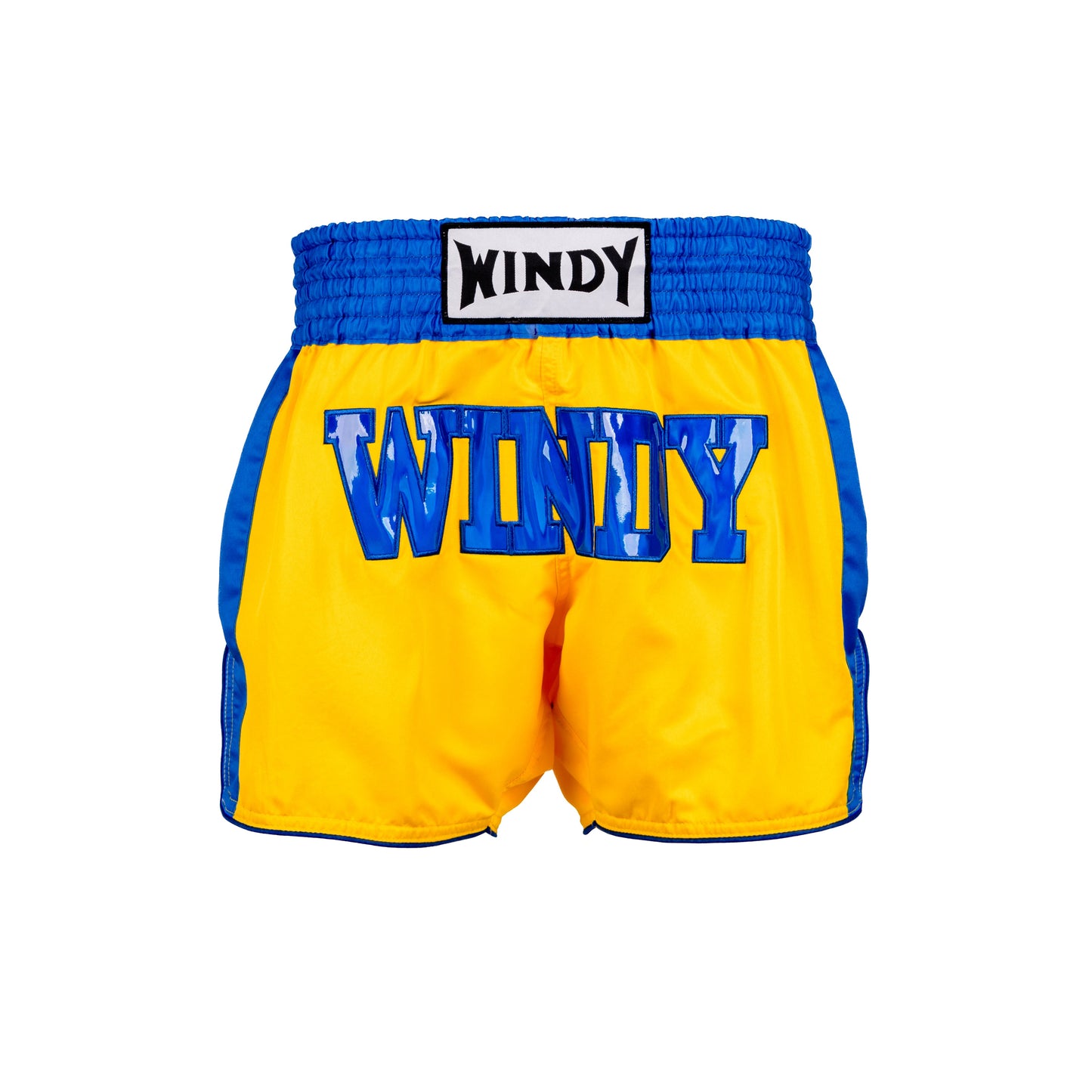Muay Thai Shorts - Retro Holo - Yellow Sapphire