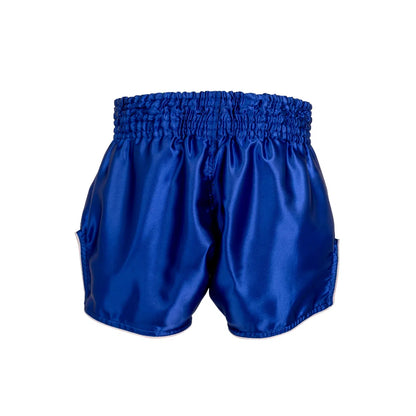 Muay Thai Shorts - Retro - Satin Blue
