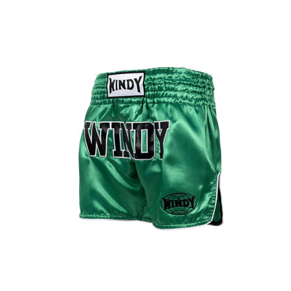 Muay Thai Shorts - Retro - Satin Green