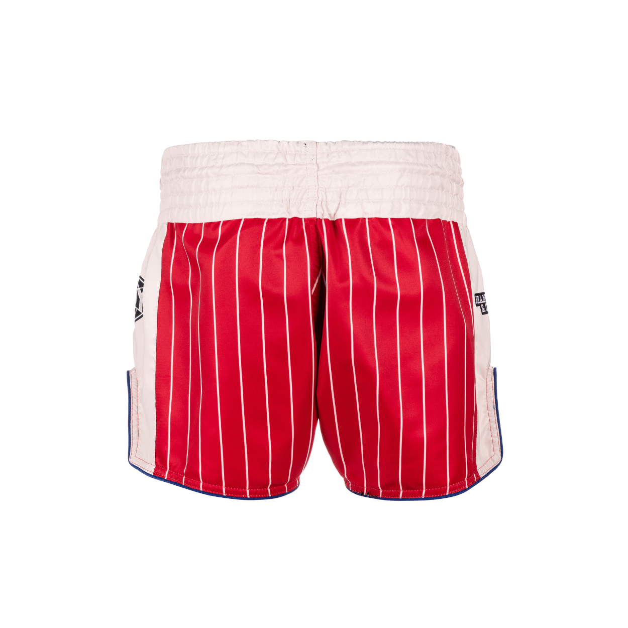 Muay Thai Shorts - Retro 2.0 - Striped Red/White/Blue