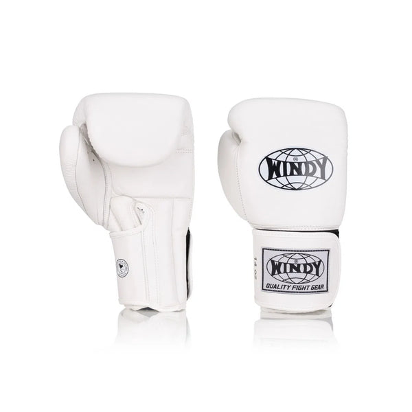 BGP Proline Leather Boxing Gloves - White | Windy Fight Gear ® BGP Proline Leather Boxing Gloves - White | Windy Fight Gear ®