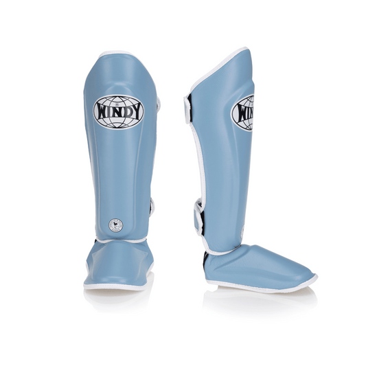 Proline Leather Shin Guard - Baby Blue