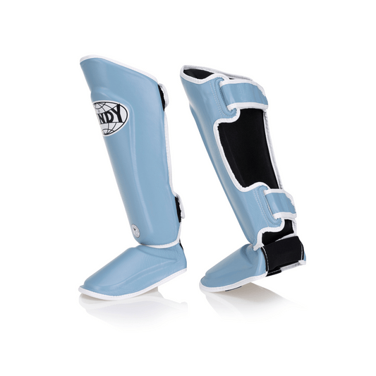 Proline Leather Shin Guard - Baby Blue