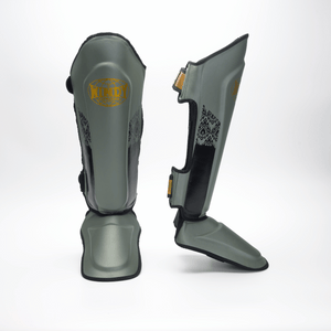 Windy x Joya - Proline Shin Guard - Green/Gold - Windy Fight Gear B.V.