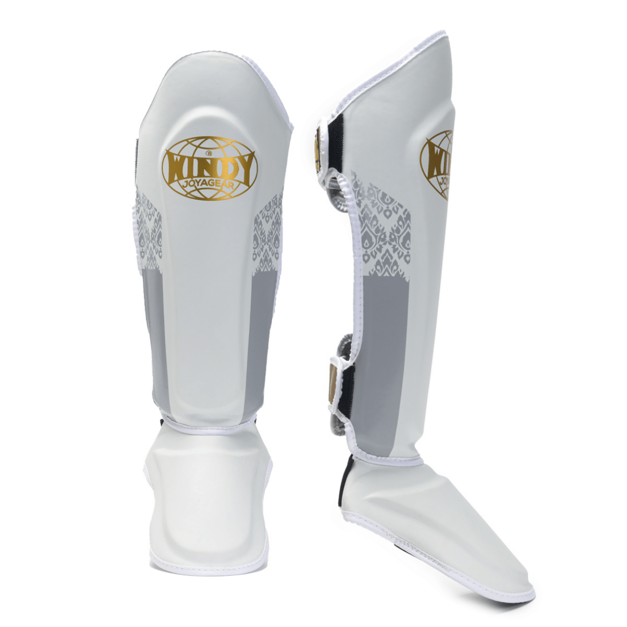 Windy x Joya - Proline Shin Guard - White/Gold - Windy Fight Gear B.V.