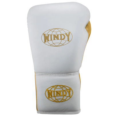 White & Gold Lace-up - Pro boxing series