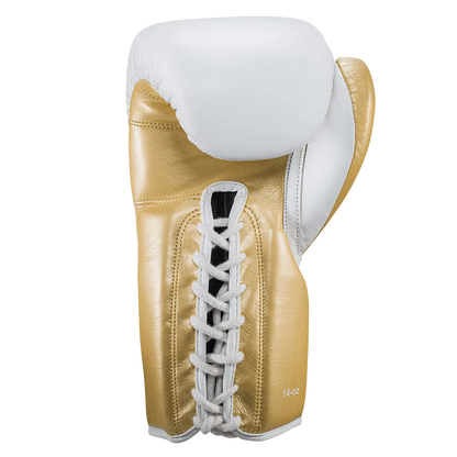 White & Gold Lace-up - Pro boxing series | Windy Fight Gear ® – Windy ...