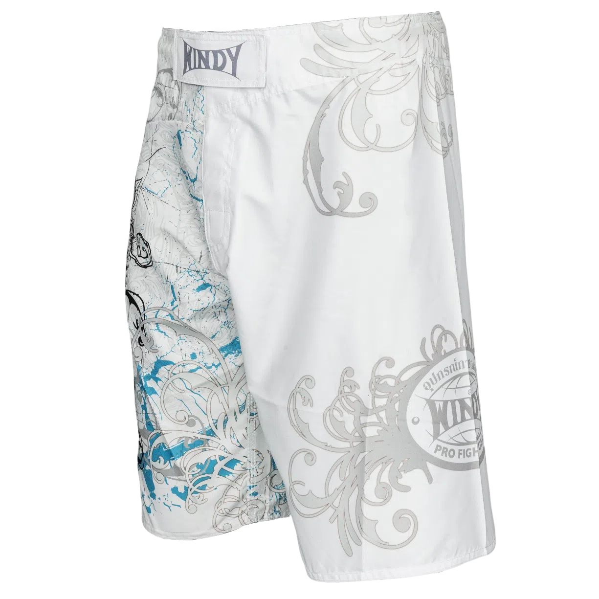 Windy White Skull MMA Shorts