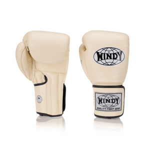 Windy x Soma - Proline Leather Boxing Glove - Beige - Windy Fight Gear B.V.