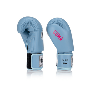 Windy x Soma Classic Leather Boxing Glove - Baby Blue - Windy Fight Gear B.V.