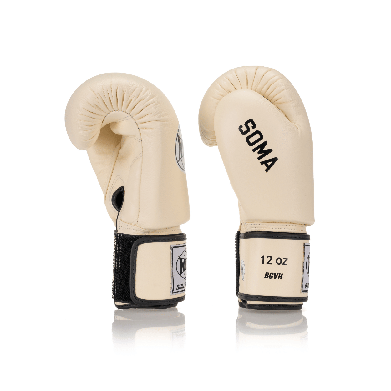 Windy x Soma Classic Leather Boxing Glove - Beige - Windy Fight Gear B.V.
