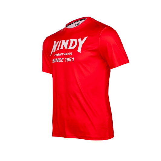 Classic Windy 1951 Training T-shirt - Red - Windy Fight Gear B.V.
