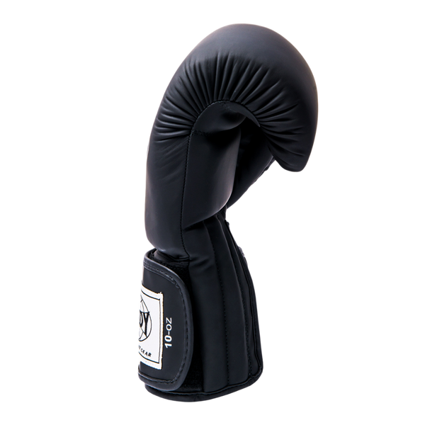 Proline Synthetic Leather Boxing Gloves - Matte Black - Windy Fight Gear