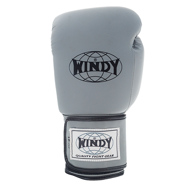 Proline Synthetic Leather Boxing Gloves - Grey - Windy Fight Gear