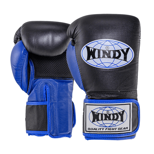 Climacool Boxing Gloves - Blue & Black - Windy Fight Gear